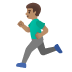 🏃🏽‍♂️ man running: medium skin tone display on Google